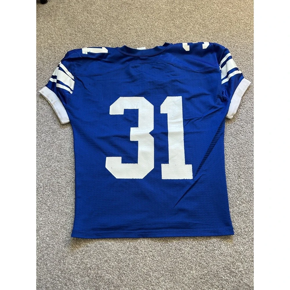 Russell Athletic Football Jersey Boys Town 31 Large Blue Excellent Mesh Shirt